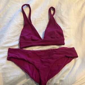 Boys + Arrows magenta Purple Bikini Set